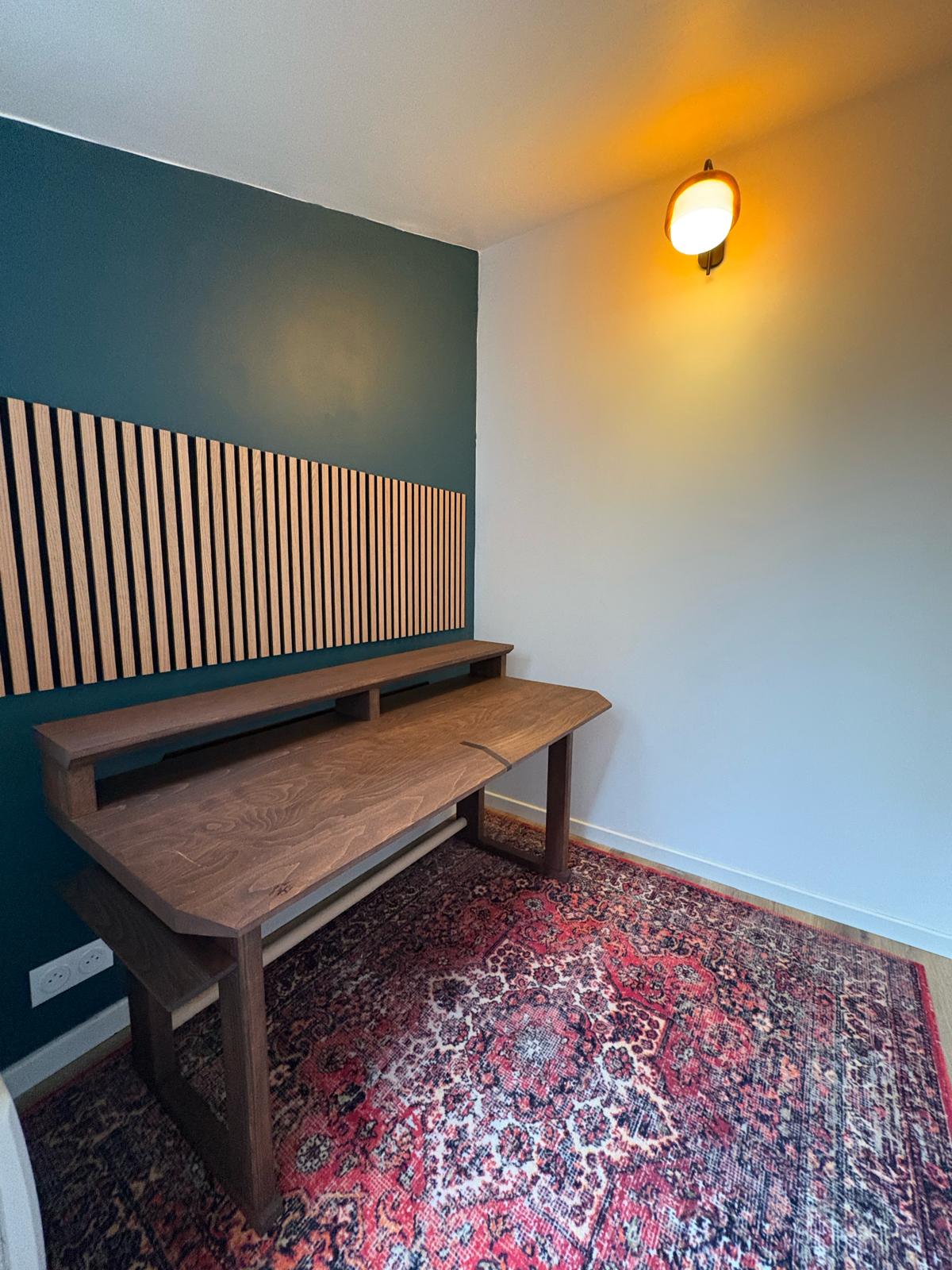 Réalisation HEPHIR — Client particulier : Studio — bureau sur mesure